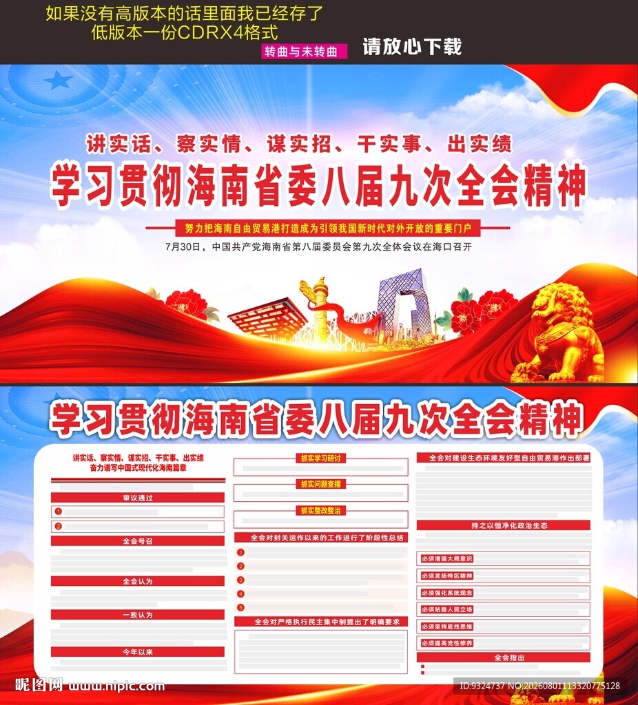 海南省委八届九次全会精神
