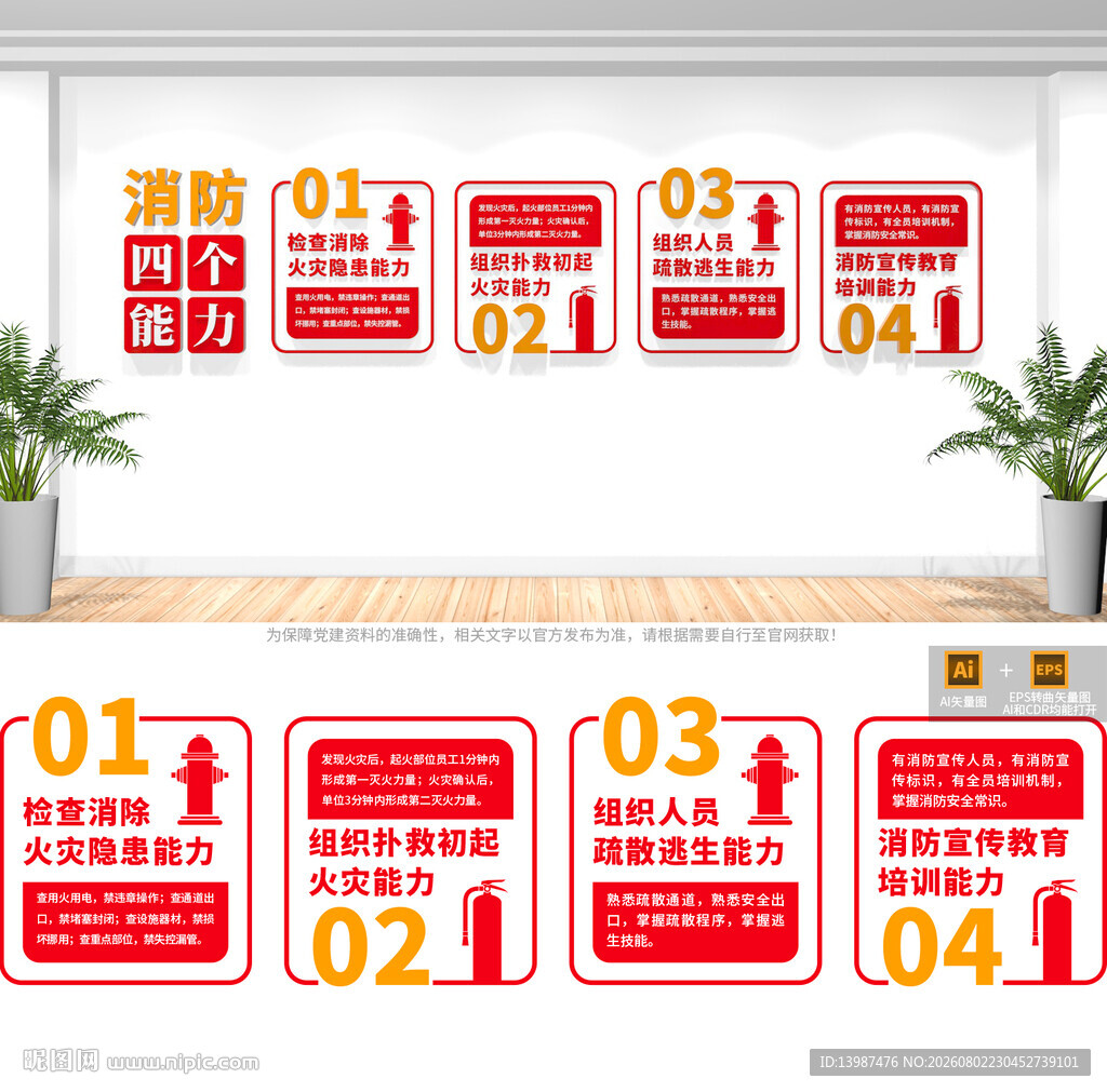 消防安全四个能力文化墙