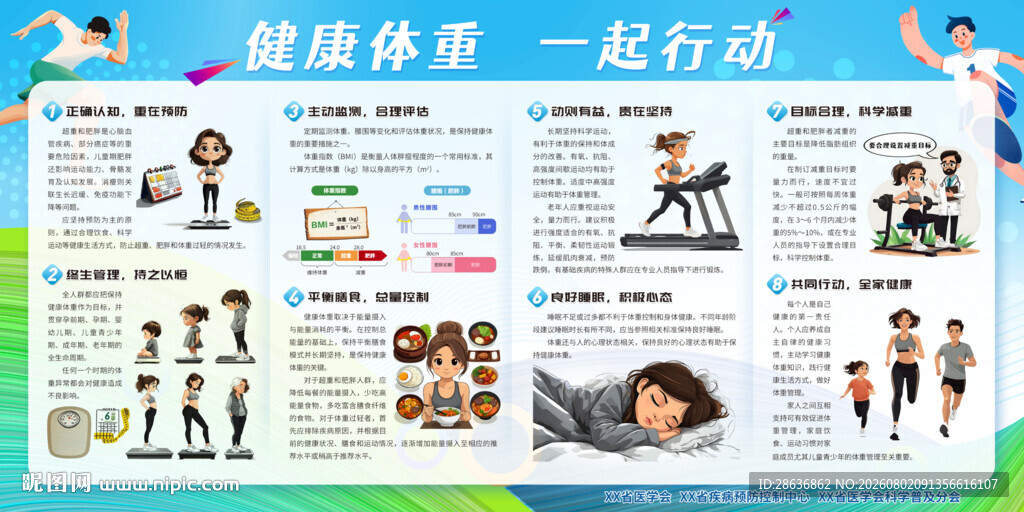 健康体重宣传栏