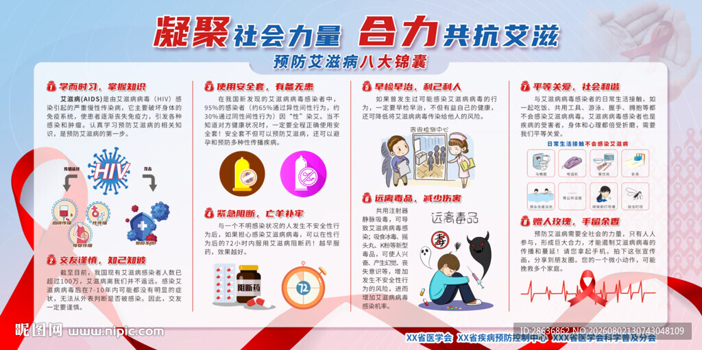 预防艾滋病宣传栏