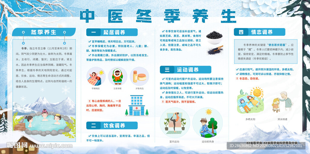 冬季养生宣传栏