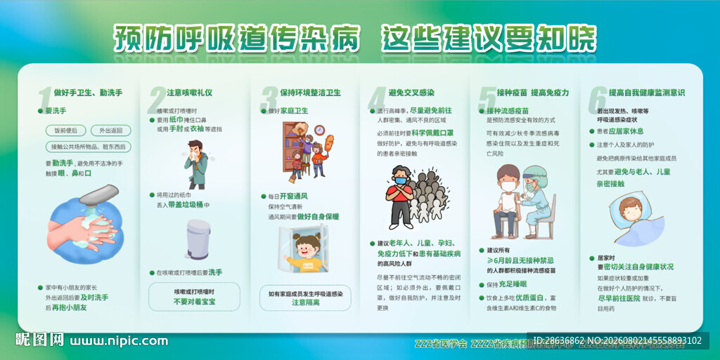 预防呼吸道传染病宣传栏