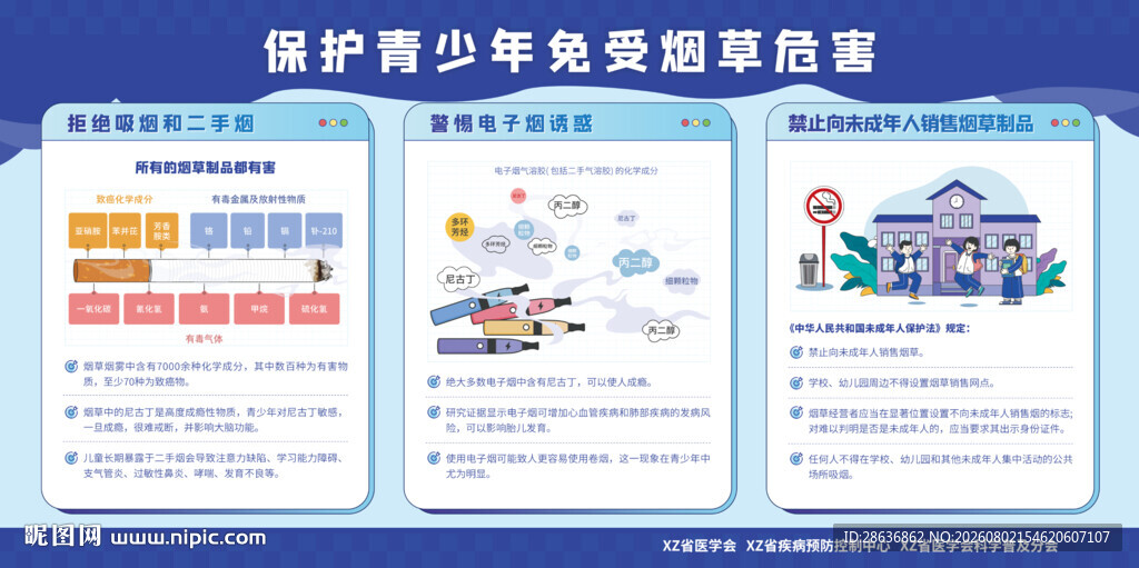 保护青少年免受烟草危害宣传栏