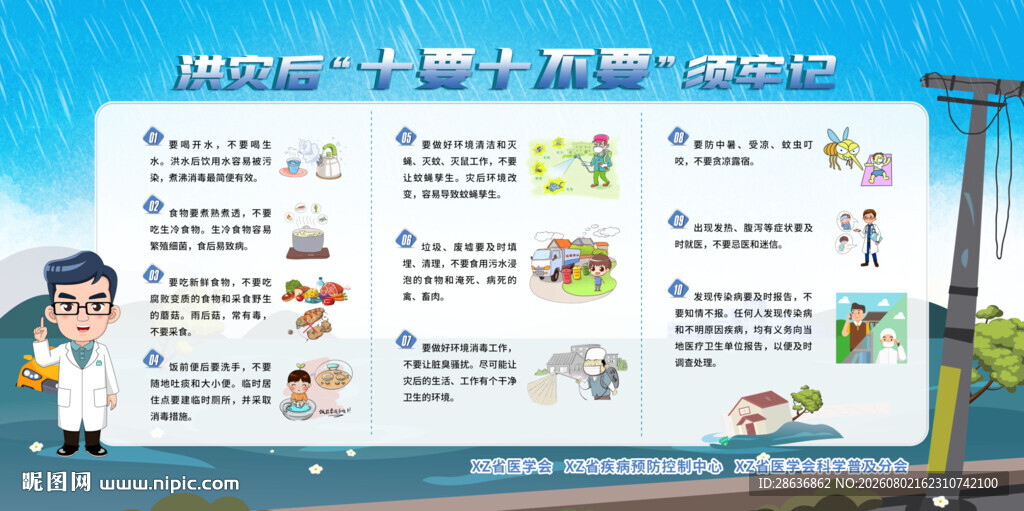 灾后十要十不要宣传栏