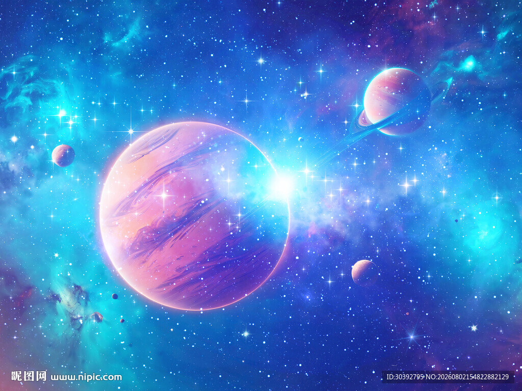梦幻绚丽星空宇宙星球