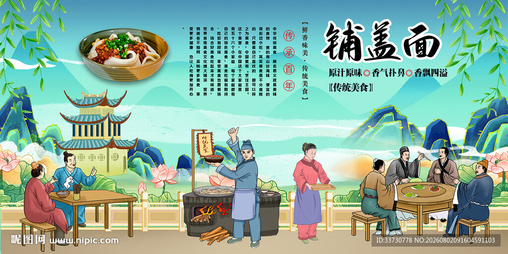 铺盖面