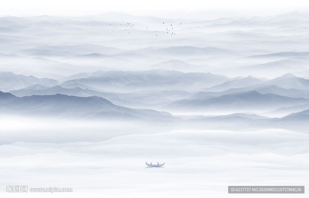 山水水墨画