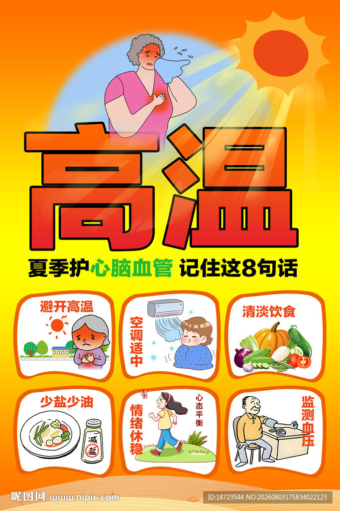 夏季高温当心脑血管
