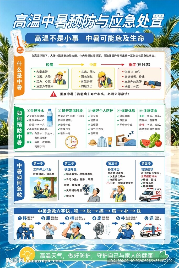 高温中暑预防与应急处置