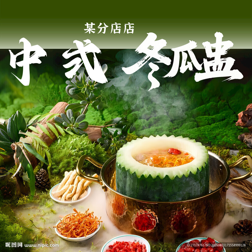 冬瓜盅套餐图
