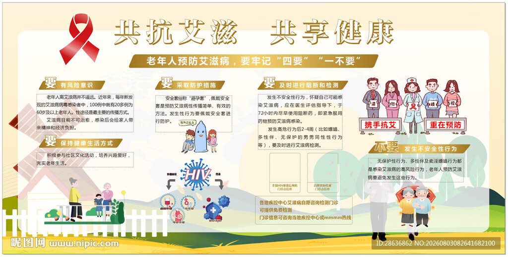 艾滋病宣传栏