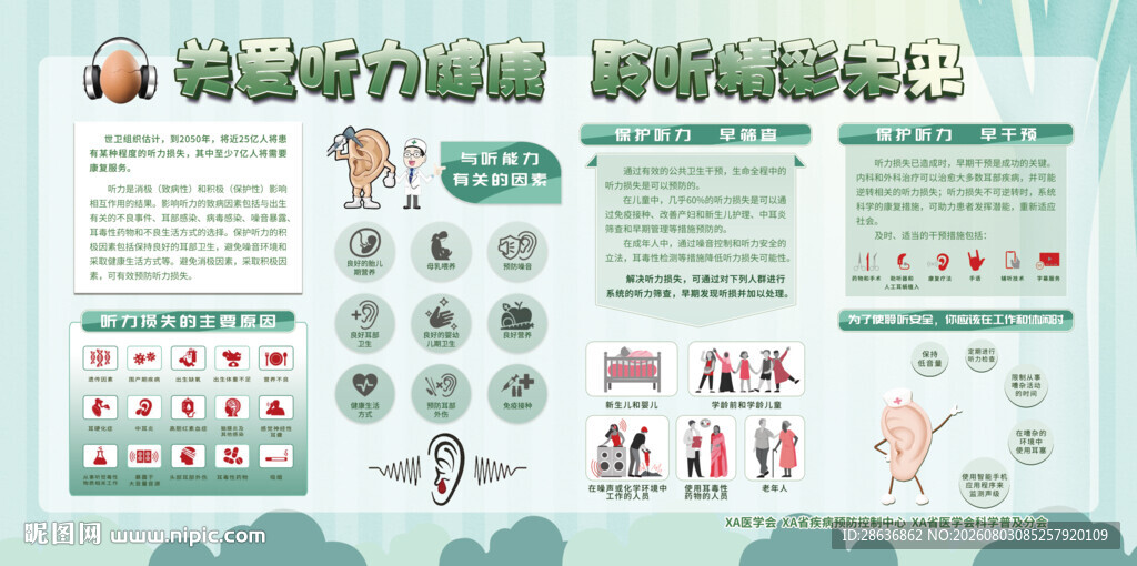关爱听力宣传栏