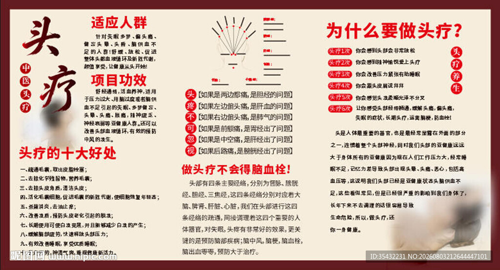 中医头疗展板