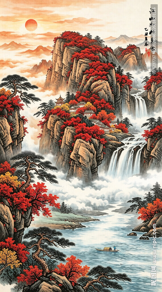 玄关山水画