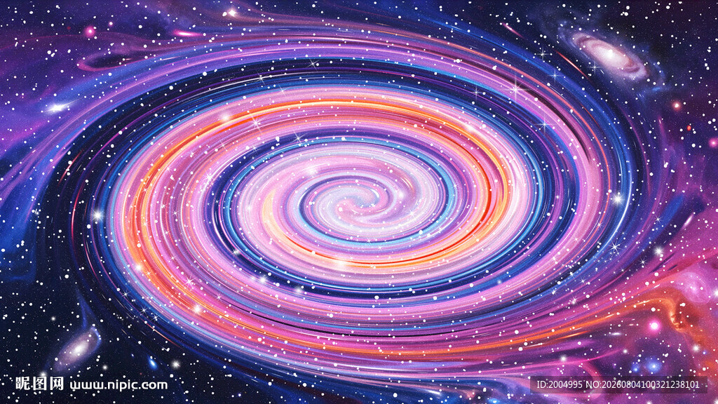 绚丽宇宙螺旋星系景观