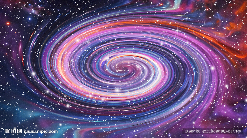 彩色旋涡星空天花吊顶