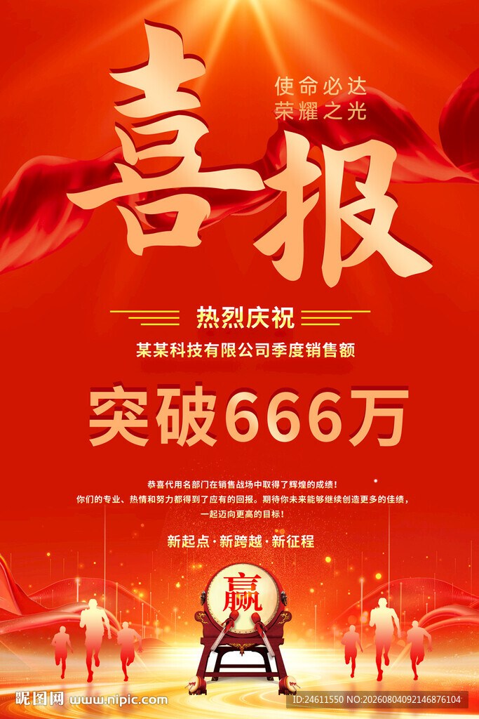 销售喜报