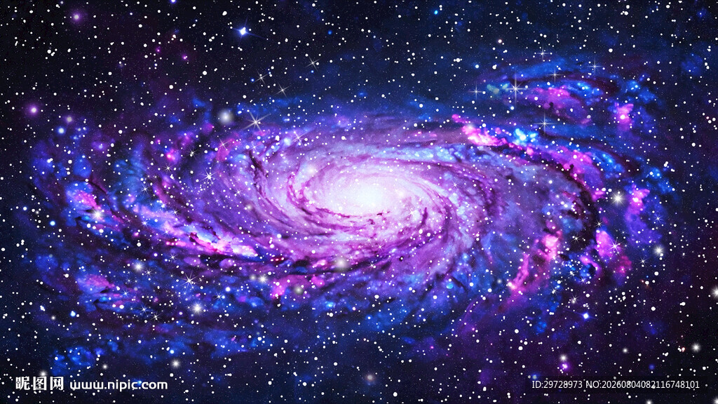 蓝紫色宇宙星空