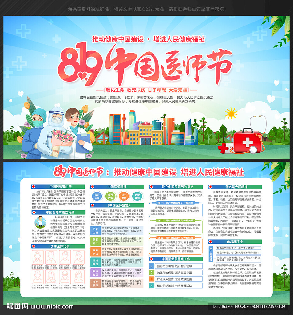 中国医师节 宣传栏