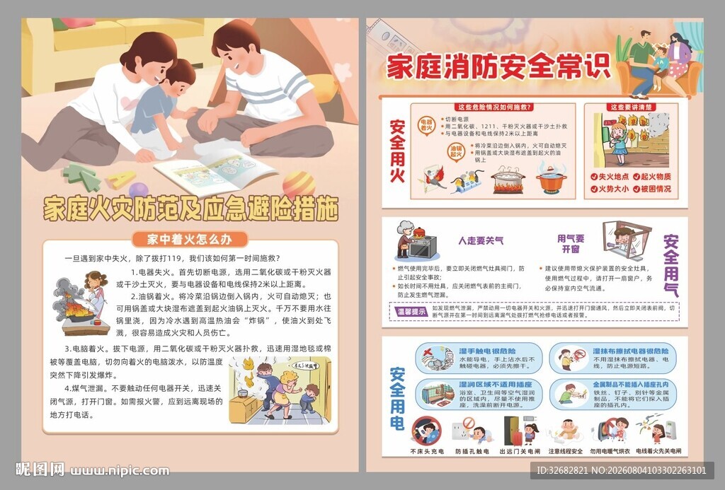家庭火灾防范及应急避险措施