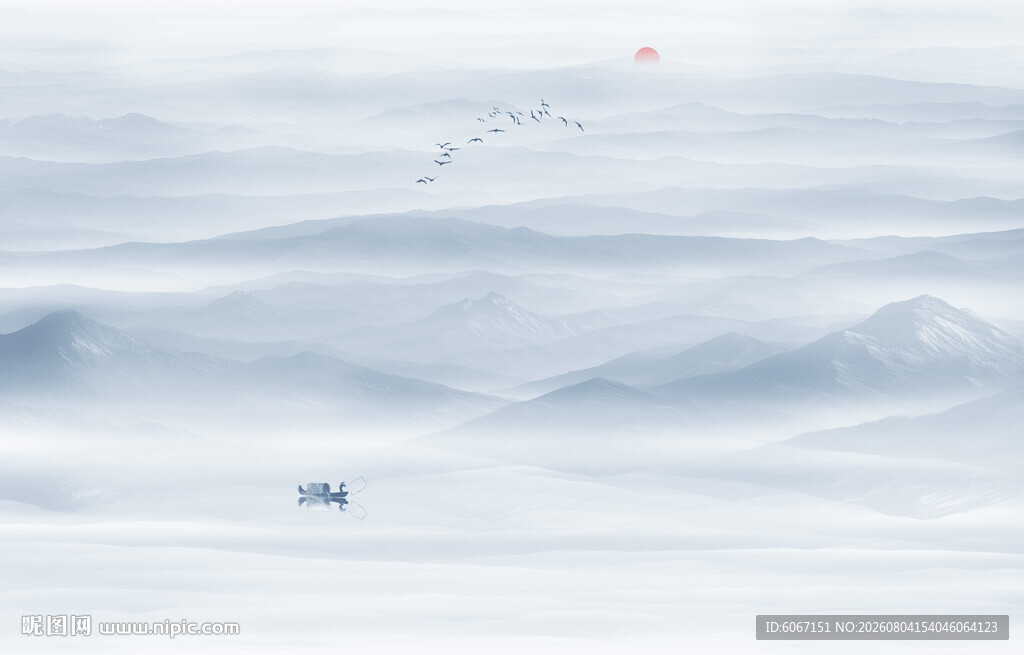 水墨山水画