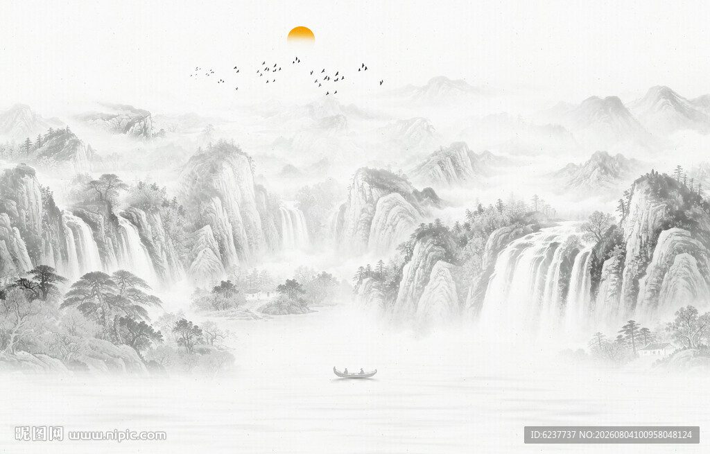 禅意水墨画