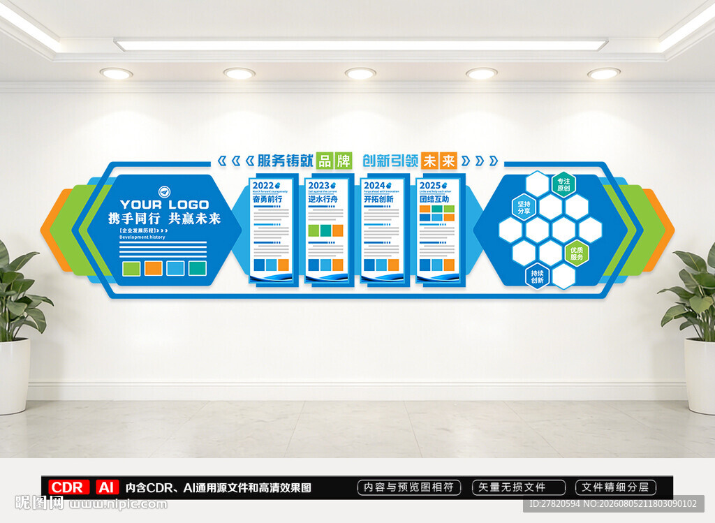 企业发展历程文化墙