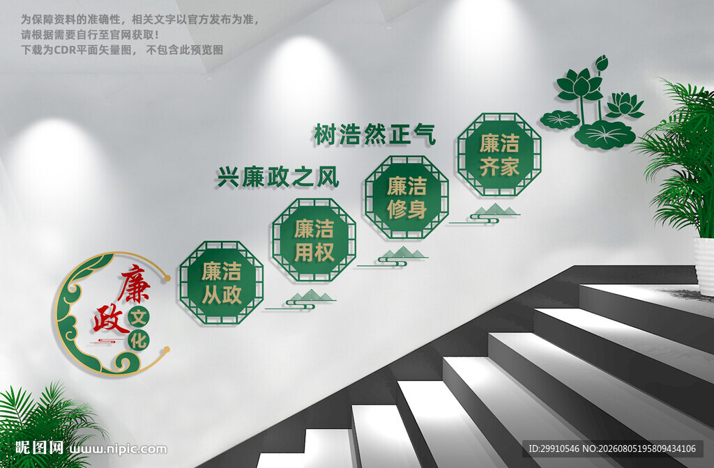 廉政楼梯文化墙