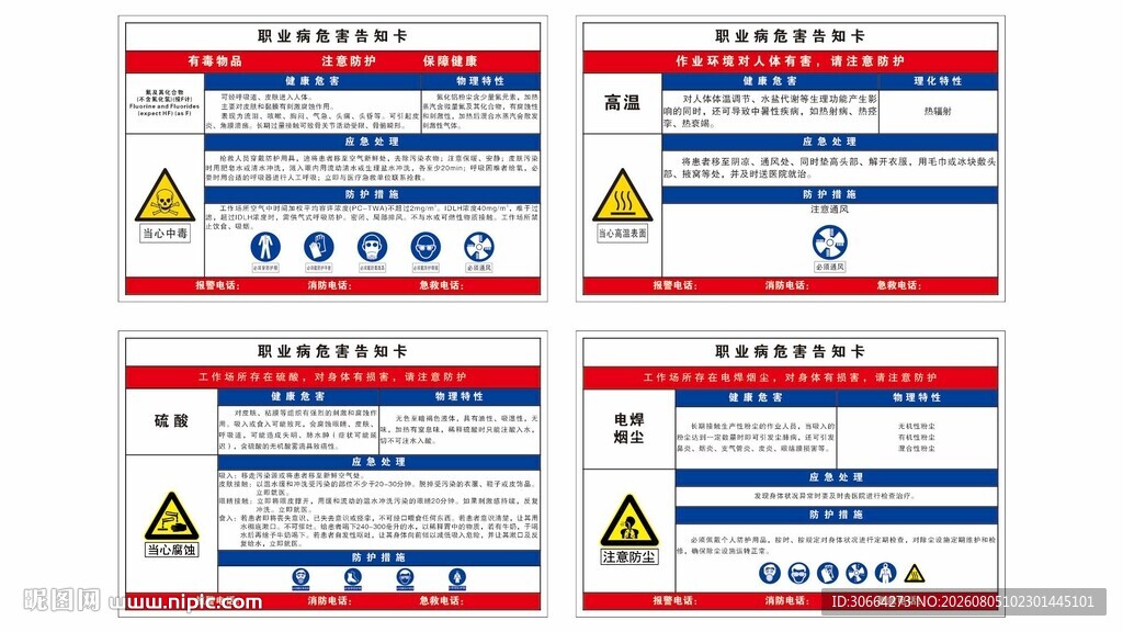 职业病危害告知卡