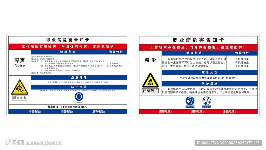 职业病危害告知卡