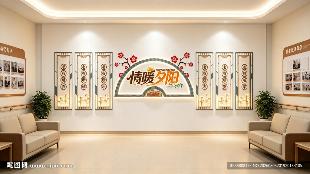 养老院文化墙