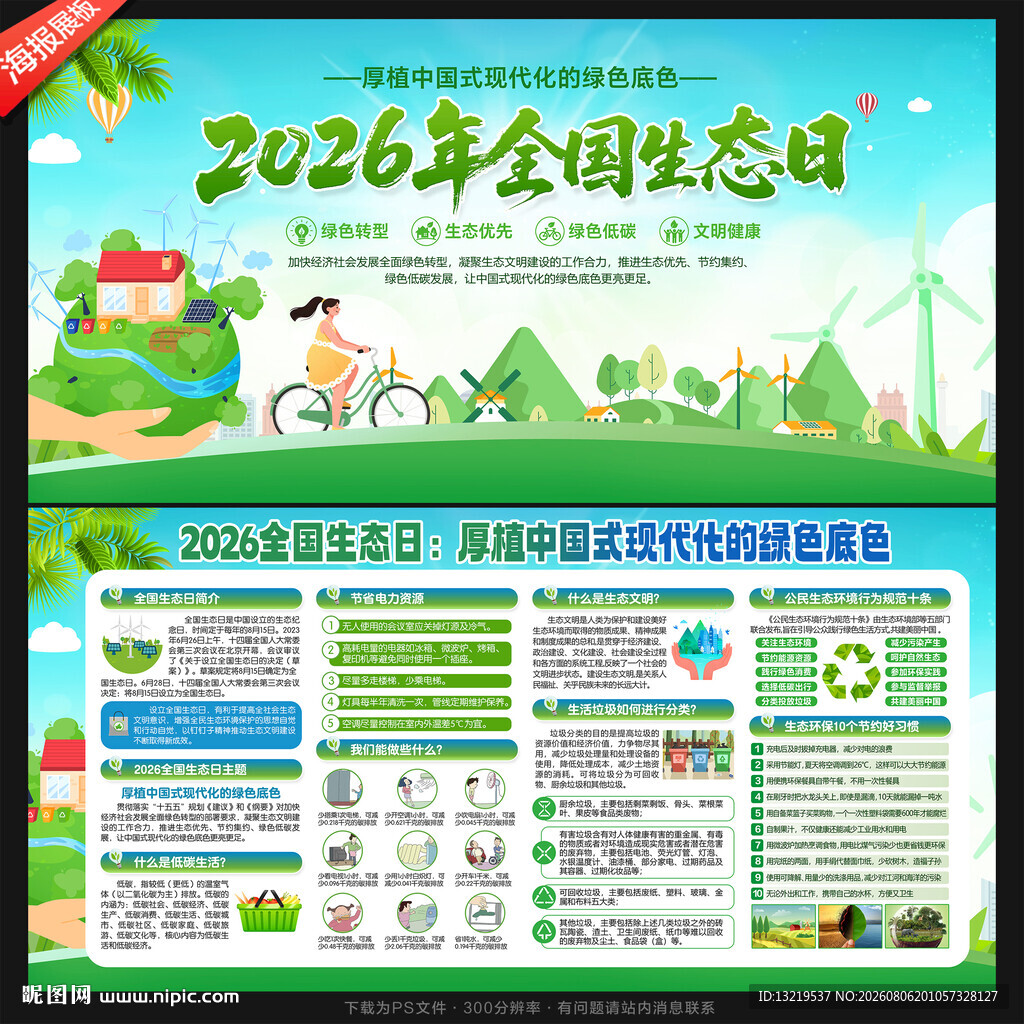 2026全国生态日展板