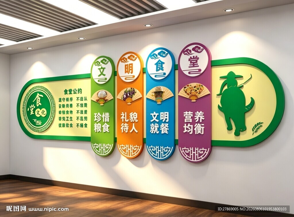 食堂文化墙