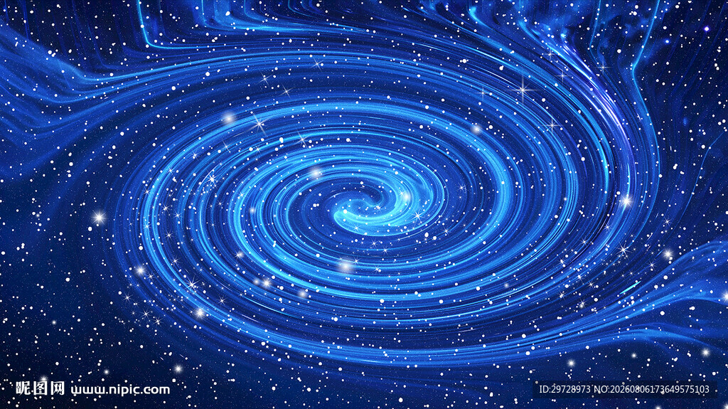蓝色星空背景