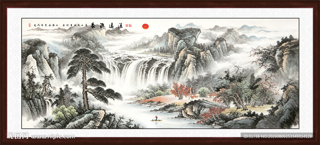 山水迎客松