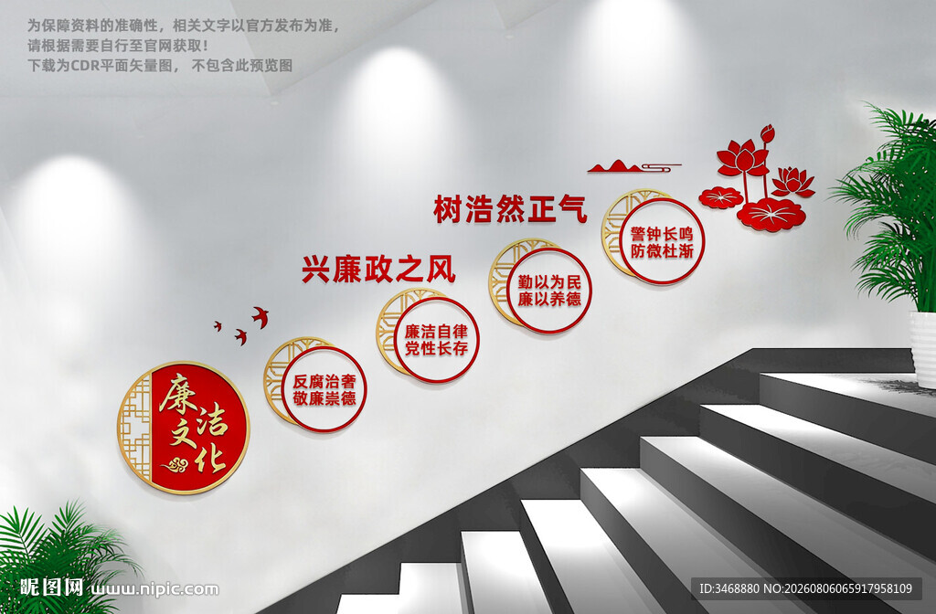 廉政楼梯文化墙