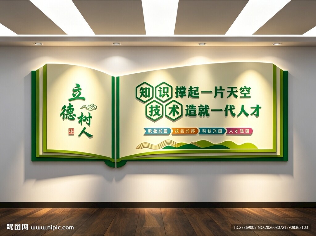 职业学校教育文化墙