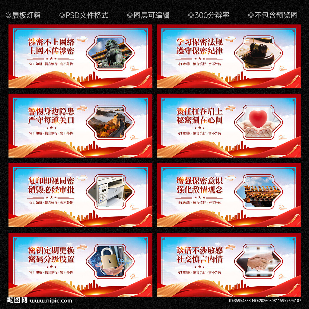 保密海报