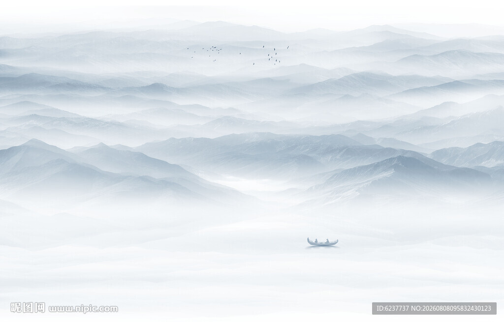 山水水墨画