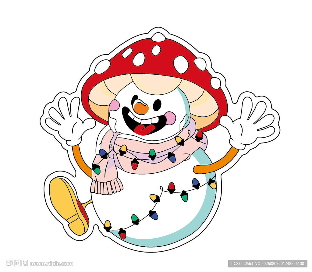 蘑菇头 雪人