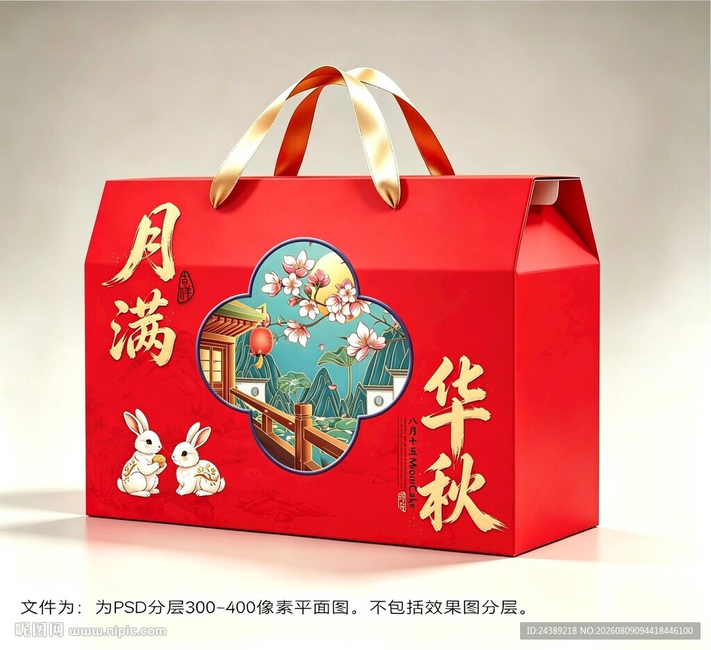 月饼礼盒  屋顶盒