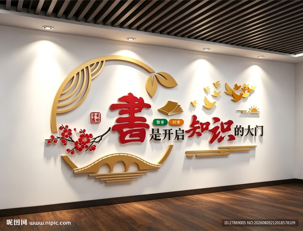 图书馆室文化墙