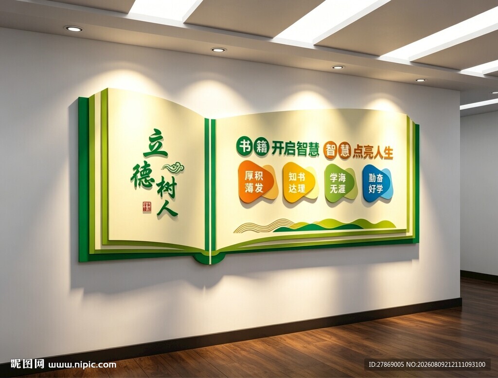 图书馆室文化墙