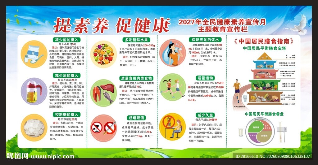 全民健康素养宣传月宣传栏