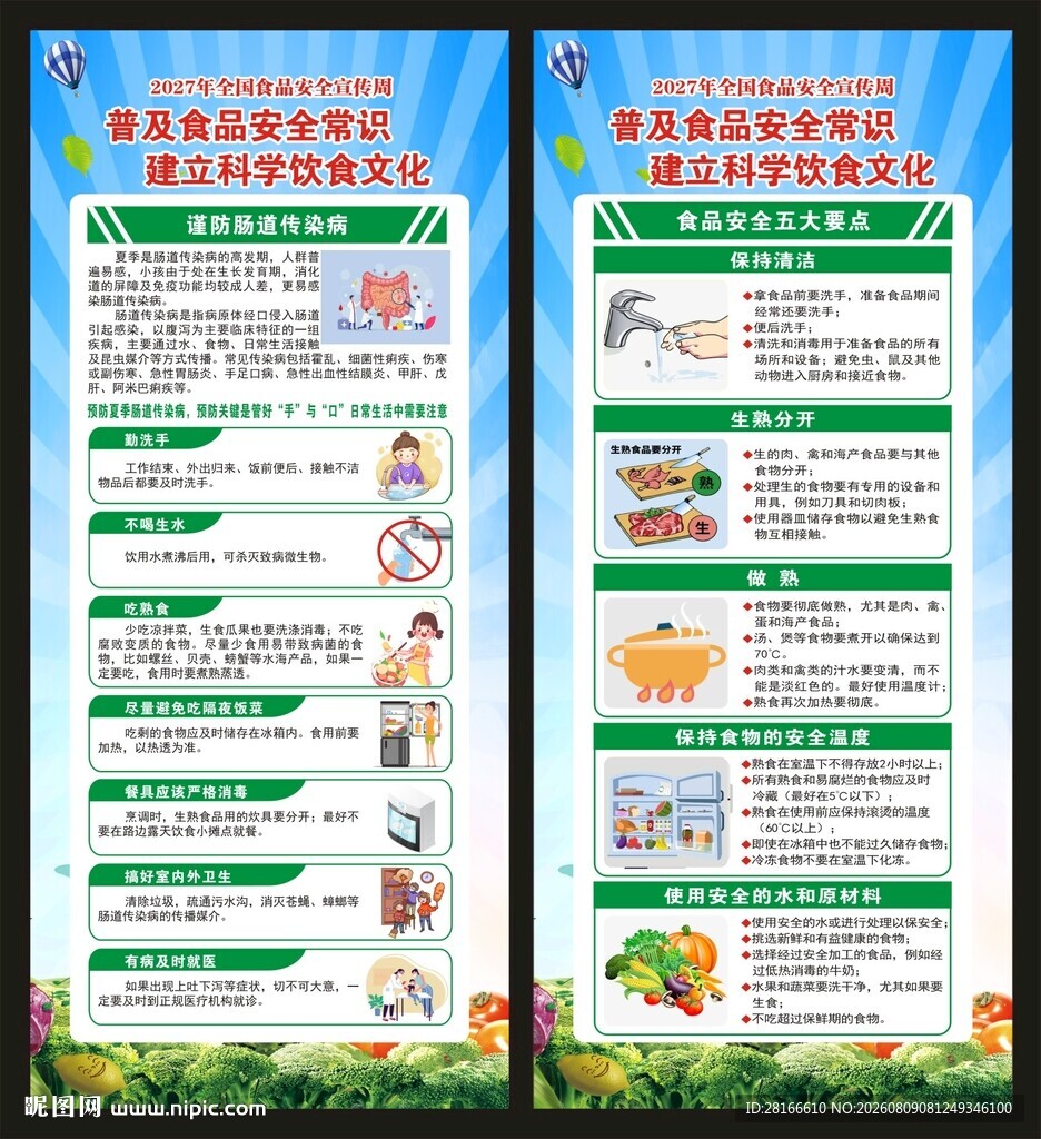 全国食品安全宣传周展架