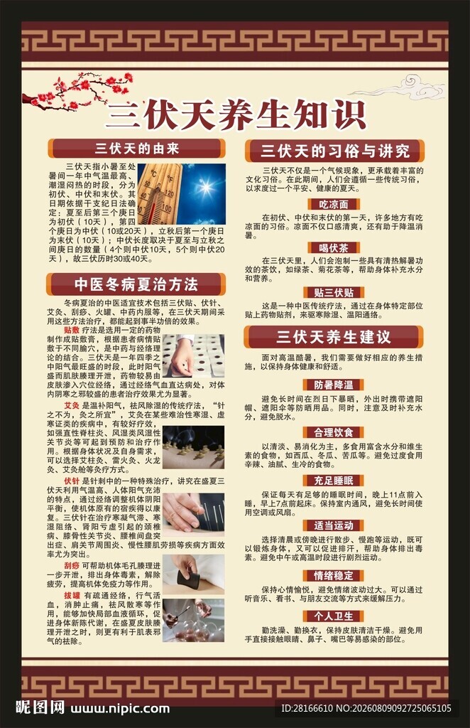 冬病夏治海报