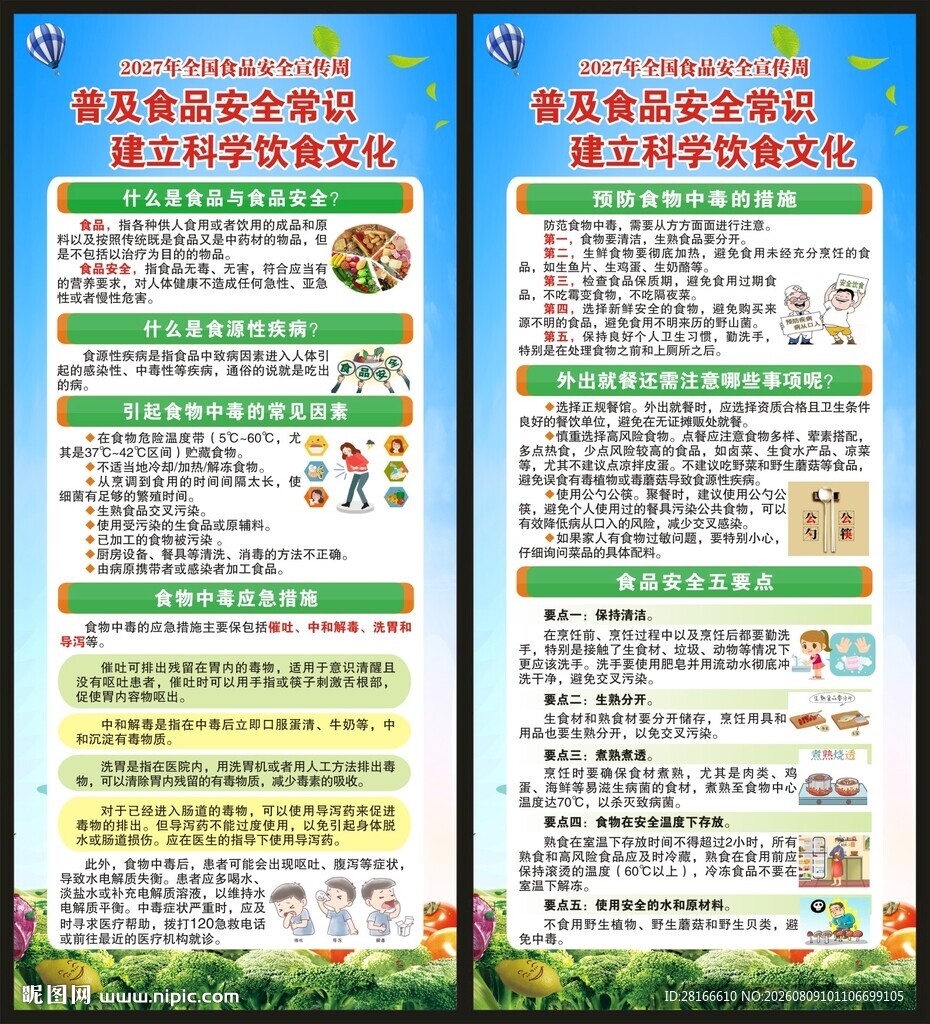 全国食品安全宣传周展架
