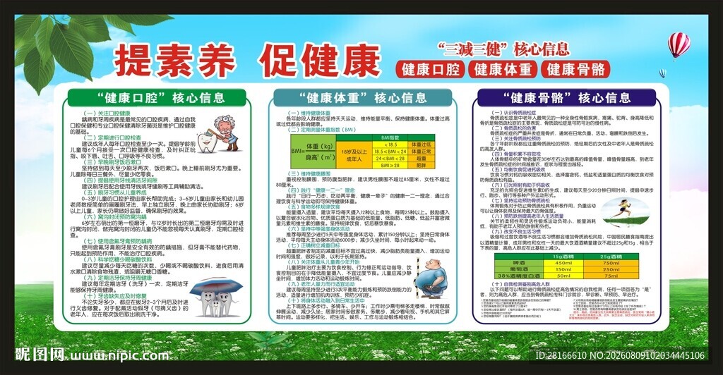 三减三健宣传栏