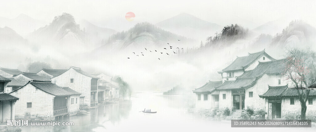 禅意水墨画