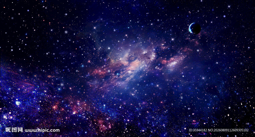 紫色宇宙星空